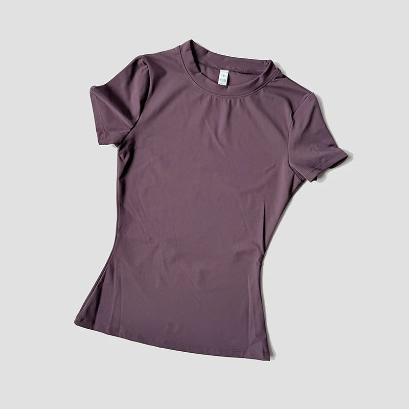 Women Yoga Top Seamless Sport T Shirts Fitness Clothes Short Sleeve Yoga Shirt Gym Top Running Active Wear Quick Pick Grocers